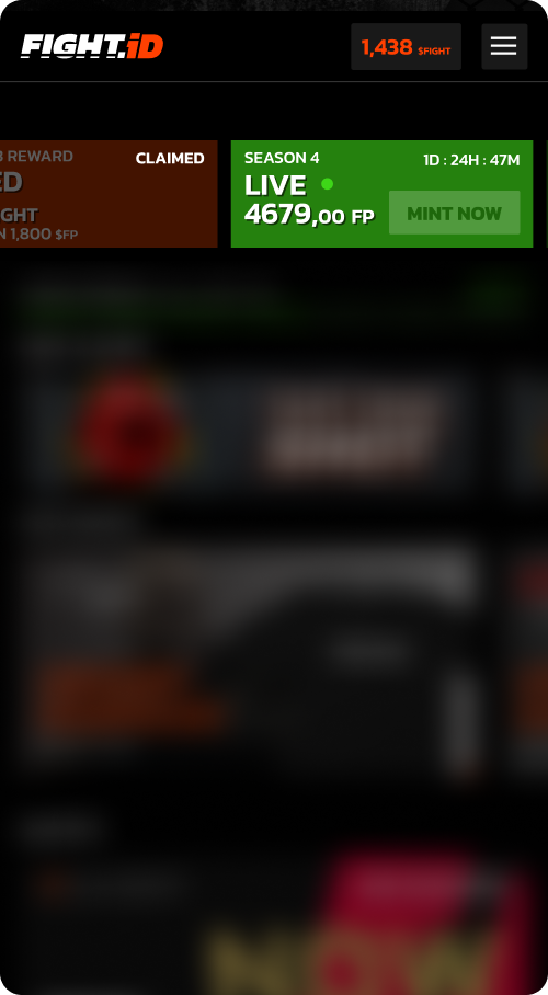 Fight.ID reward feedback screen showing earned points