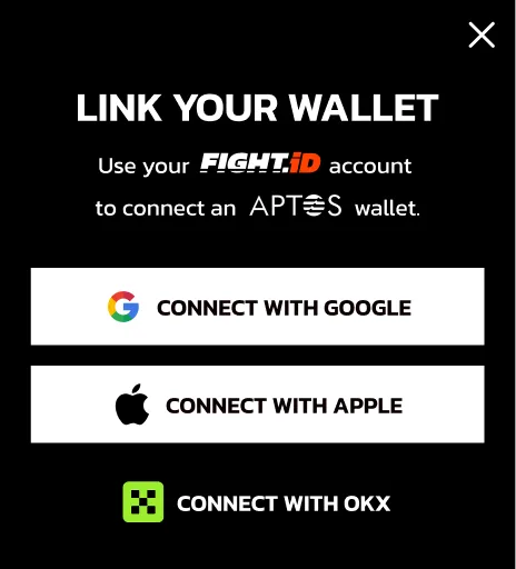 UFC Strike migration step with both wallets connected and migrate action ready
